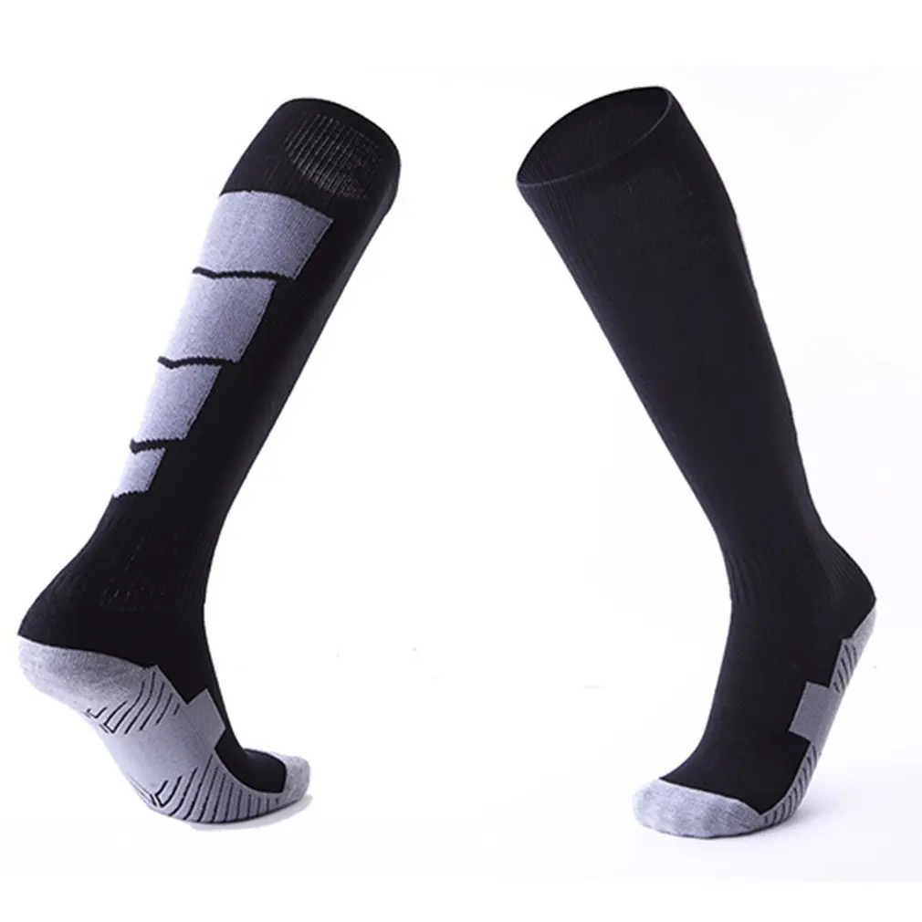 1 Paar rutsch feste Fußball-Sports ocken Männer Socken Fußball Knie über langen Strümpfen hohe Socken für Baseball-Korbs port