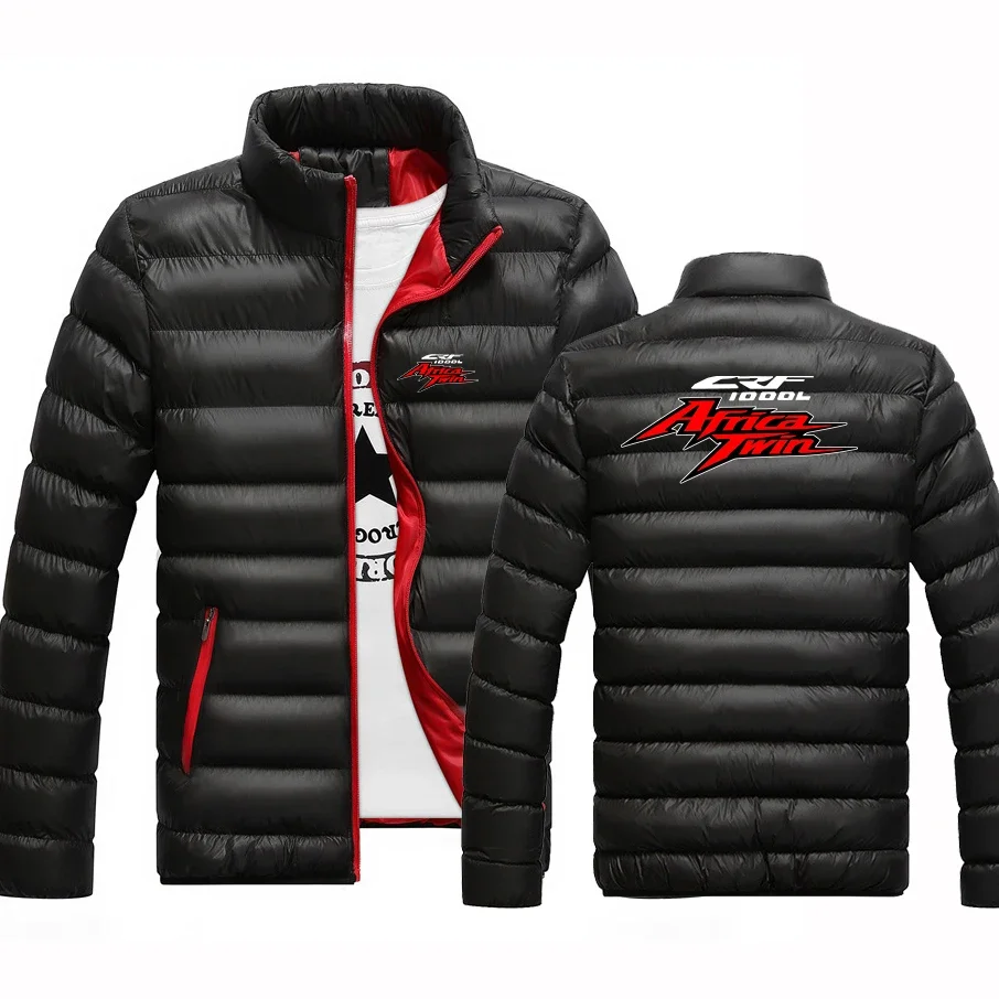 

2024 Africa Twin Crf 1000L Logo Printed Autumn Winter Fashion Stand Collar Design Solid Color Casual Cold Prevention Down Jacket