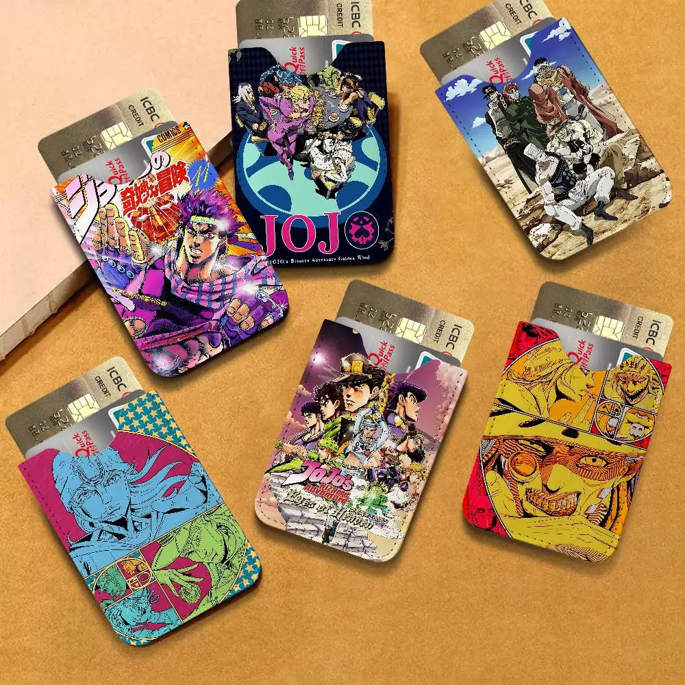 Adventure Anime Jojo Bizarre Adventure Light and thin mini bag small and portable bus card protective leather case