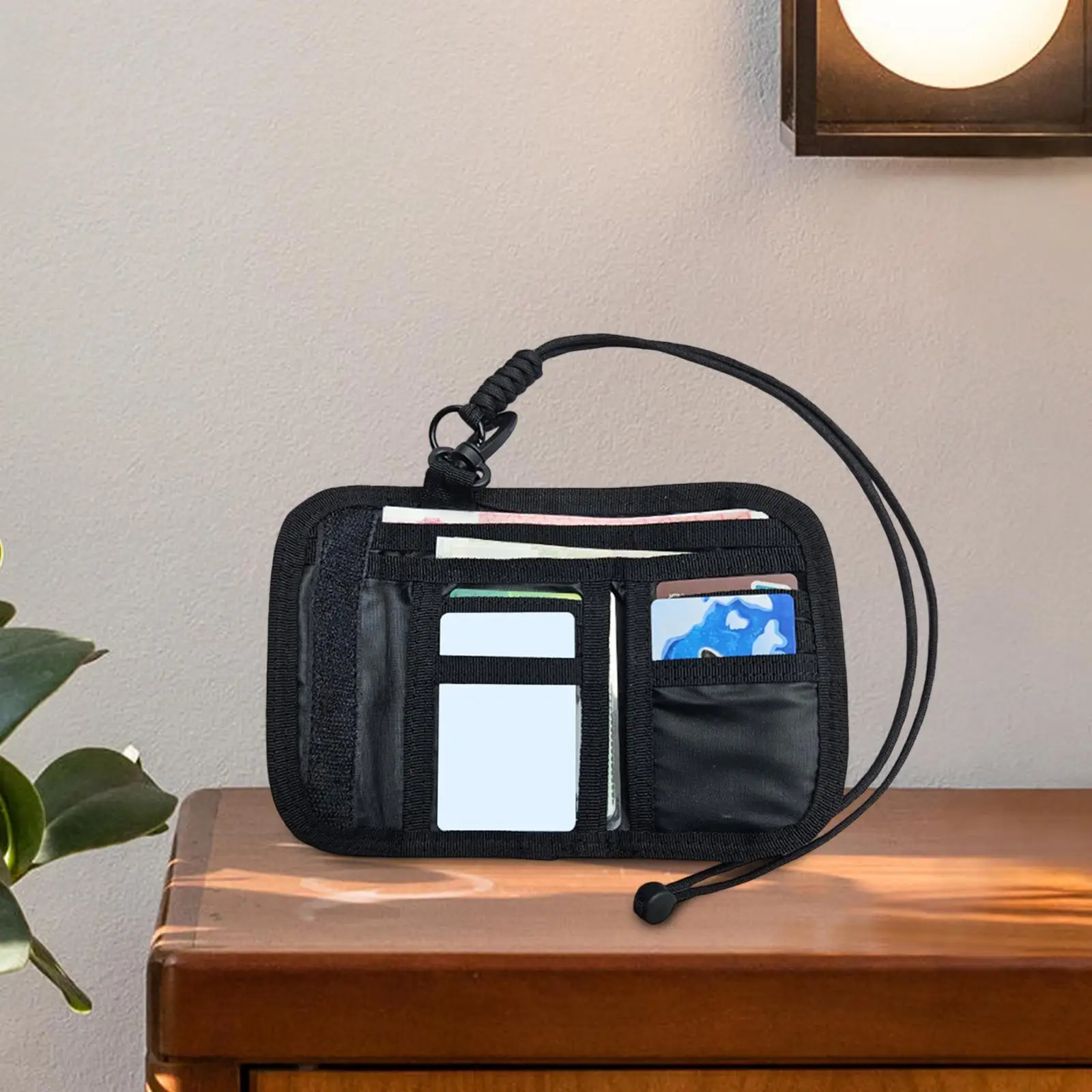 

Органайзер для кредитных карт с аксессуарами для крепления на шею, многофункциональный, из нейлоновой ткани