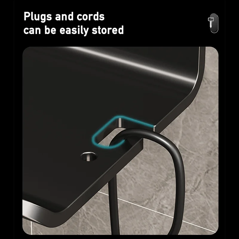 حامل مجفف الشعر ذاتي اللصق على الحائط لـ Dyson Laifen Xiaomi مجفف الشعر حامل اليد الحرة مهد رف الحمام بدون حفر