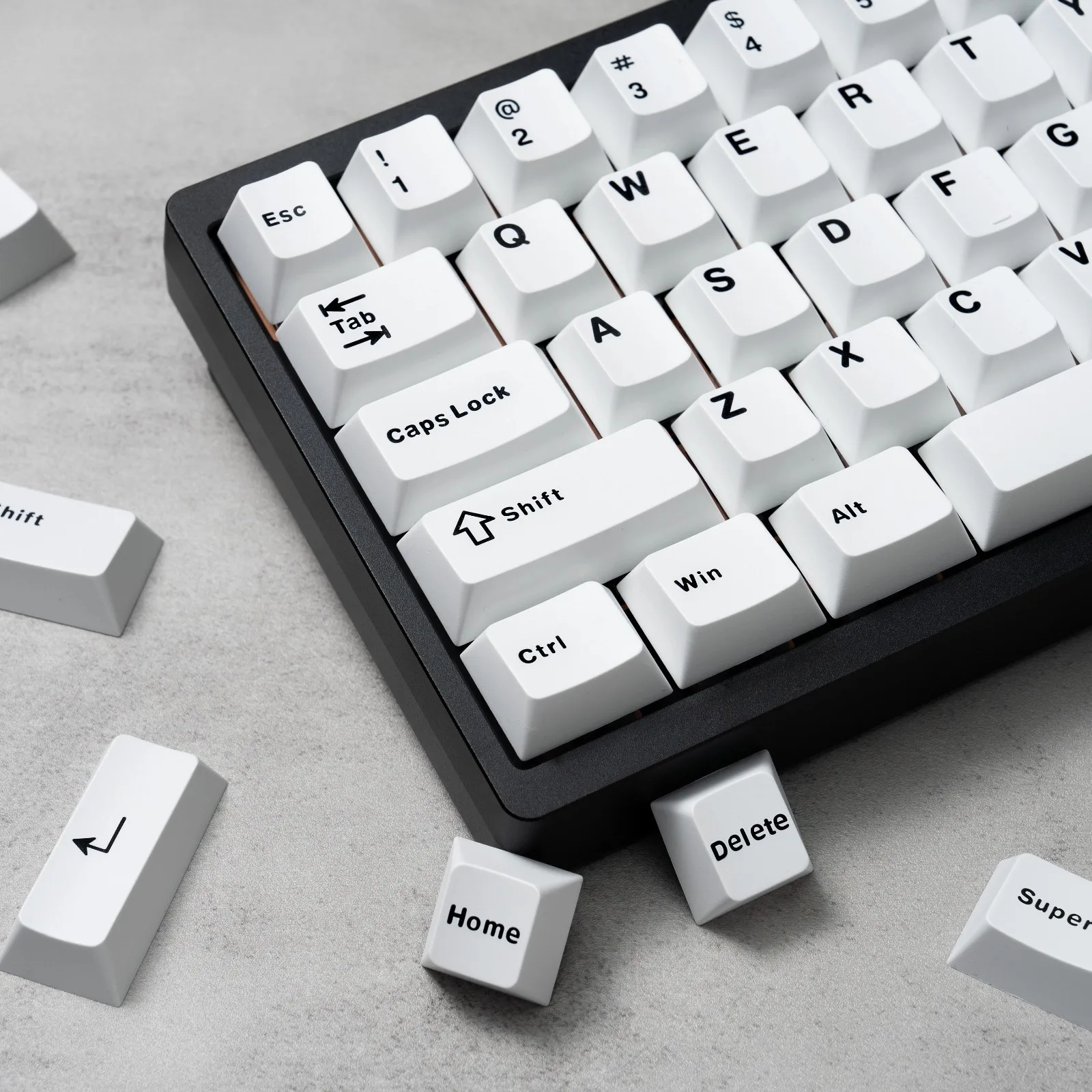 

BOW keycap minimalist white original factory height ABS two-color two-color keycap mechanical keyboard