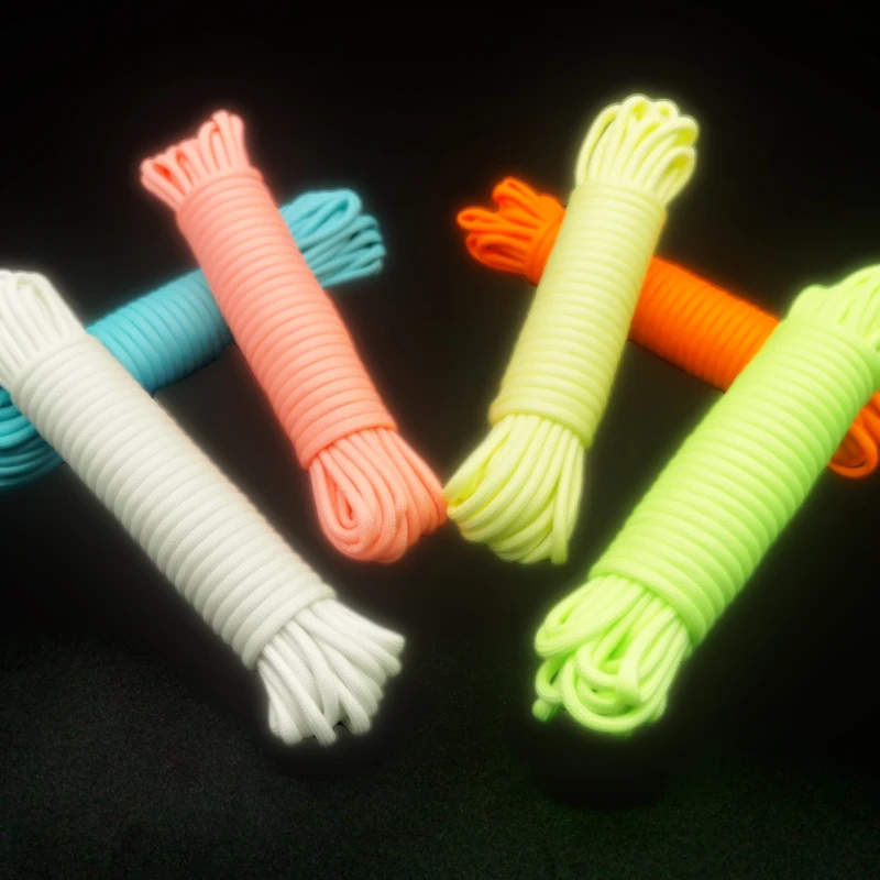 30 metros dia.4mm 9 strand núcleo paracord multi paracord ao ar livre corda guarda-chuva luminoso ao ar livre barraca de acampamento corda escalada