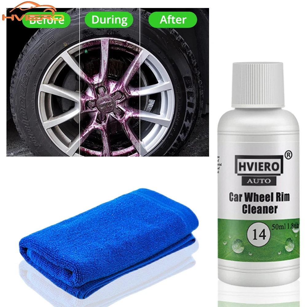 20/50/100ml Car Rim Wheel Ring Cleaner Tire Detergent Cleaning Agent renovate Dent Stain Iron And Oil Remover auto accessories