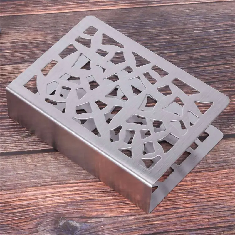 AB11-10X Napkin Holder Stainless Steel Tabletop Napkin Holder Paper Towel Rack Metal Upright Napkin Holder For Kitchen