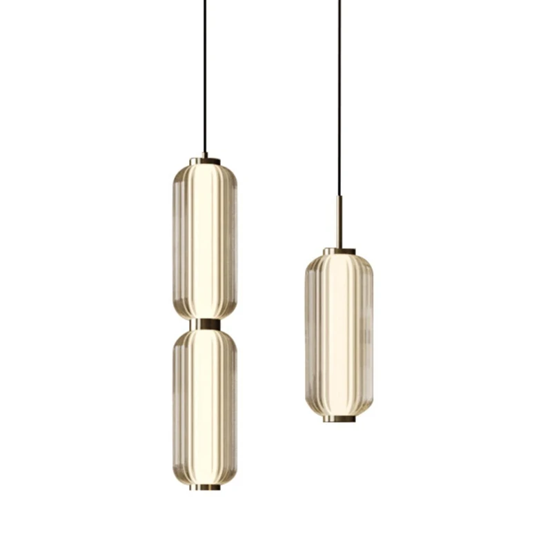

American Light Luxury Hotel Living Room LED Chandelier High grade Nordic Restaurant Staircase Combination Bedroom Pendant Lights