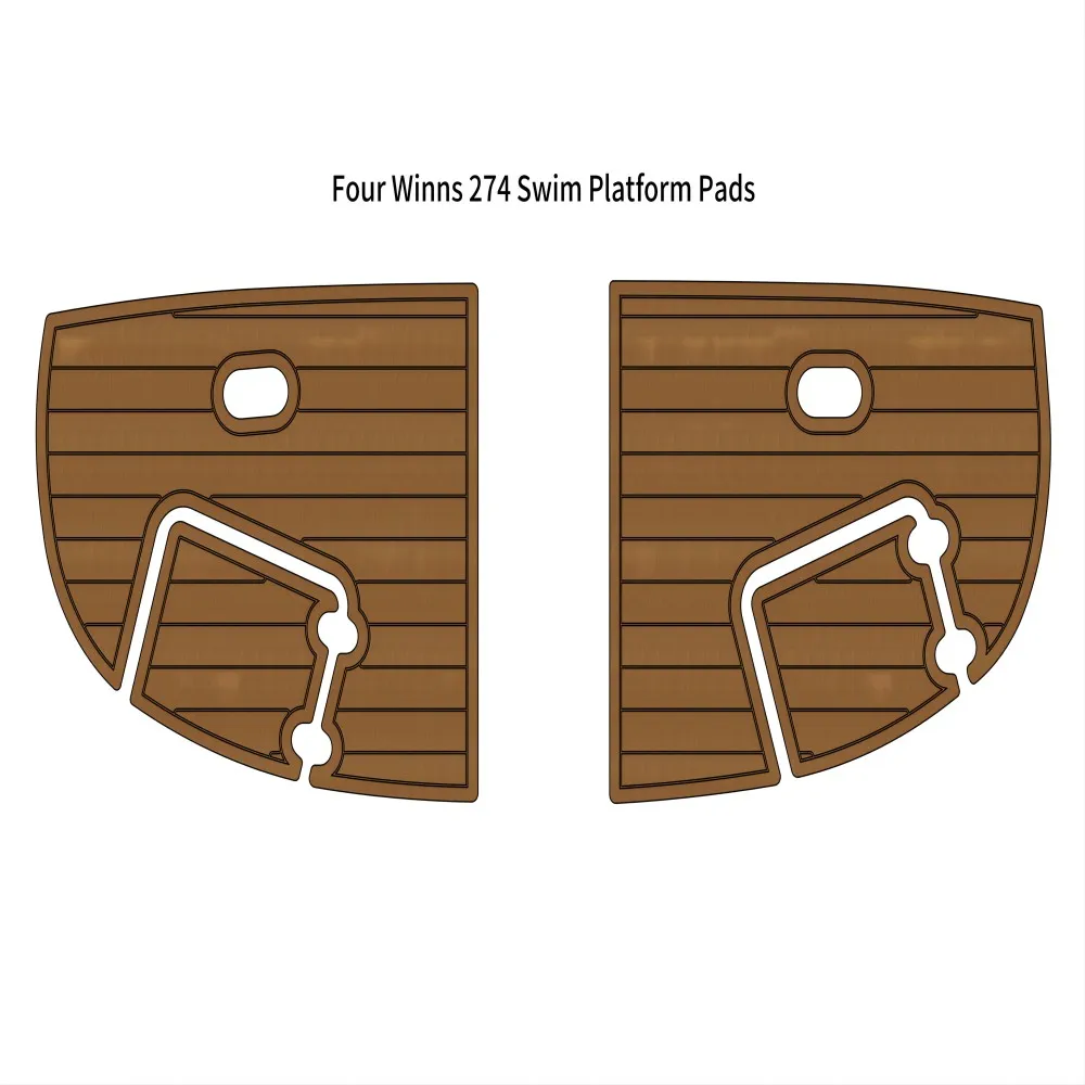 

Four Winns 274 Swim Platform Step Boat EVA Foam Faux Teak Deck Floor Pad Mat