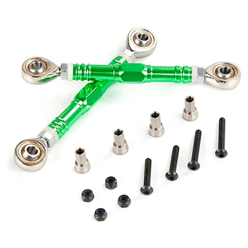 Conjunto de haste de tração de metal A45F-CNC para 1/5 HPI KM ROVAN BAJA 5B 5T 5SC SS Rc peças de carro acessórios verde