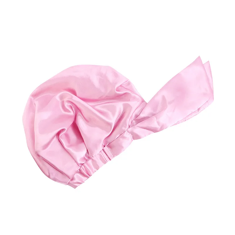 Shower Cap Luxury Shower Caps for Women Reusable Waterproof Hair Cap for Shower with Adjustable Bowknot Hair Bath Cap