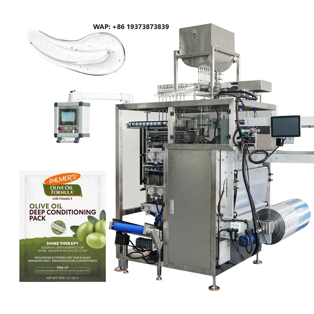 Factory Price 8 Line Vffs Multilane Automatic 4 Side Seal Sachet Hotel Shampoo Liquid/Paste Filling and Sealing Packing Machine