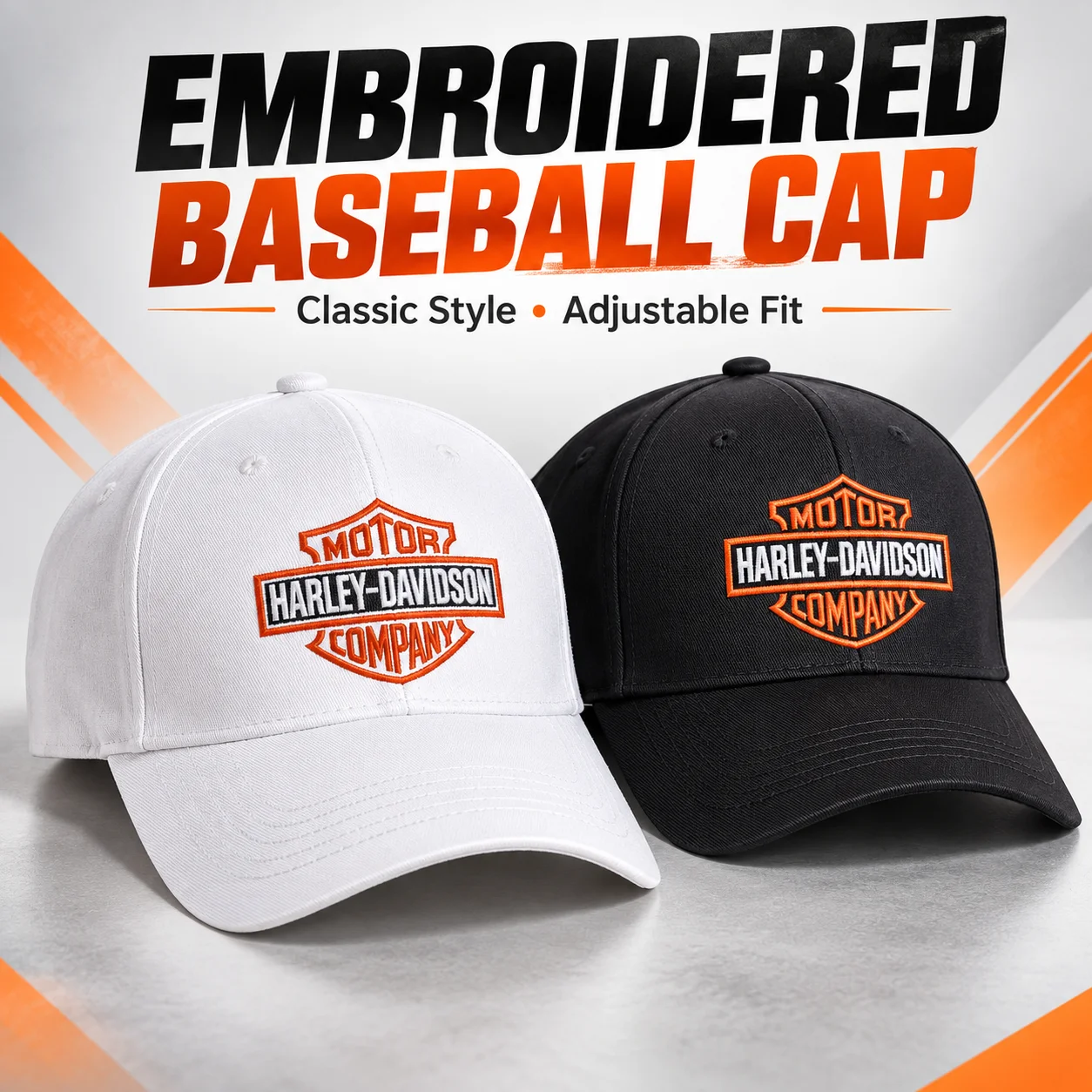 For Harley Davidson Logo Motorcycle Accessories Fashion Embroidered Baseball Cap Outdoor Casual Sunscreen Hat