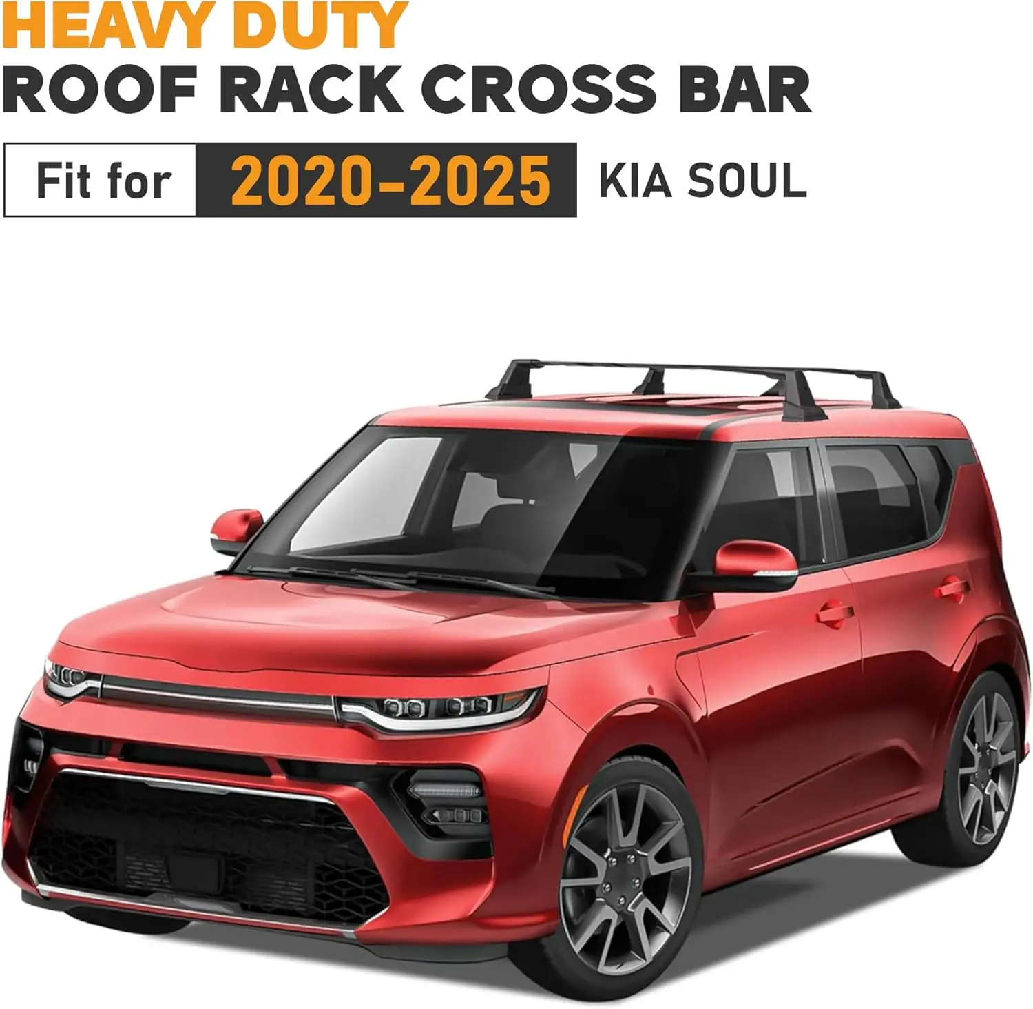 Anti-Theft Heavy Duty Aluminum Roof Rack Cross Bars for SUVs, 220lbs Capacity, Compatible with Multiple Years