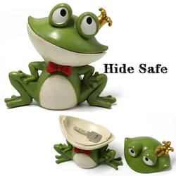 Creative Frog Key Jewellery Storage Hide Safe Resin Courtyard Ornaments Hide Money Cash Sight Secret Stash Hidden Box