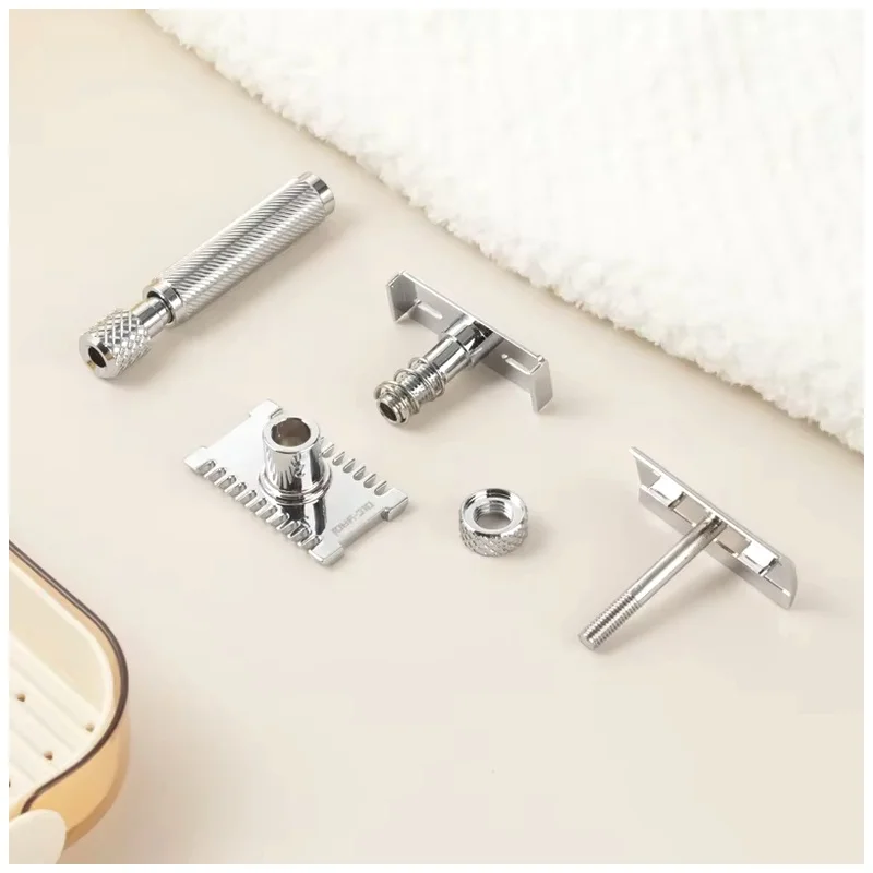 YAQI Mens Grooming Classic Shaving Razor the FINAL CUT OC Adjustable Chrome Color Safety Razor for Men Wet Shave Tools