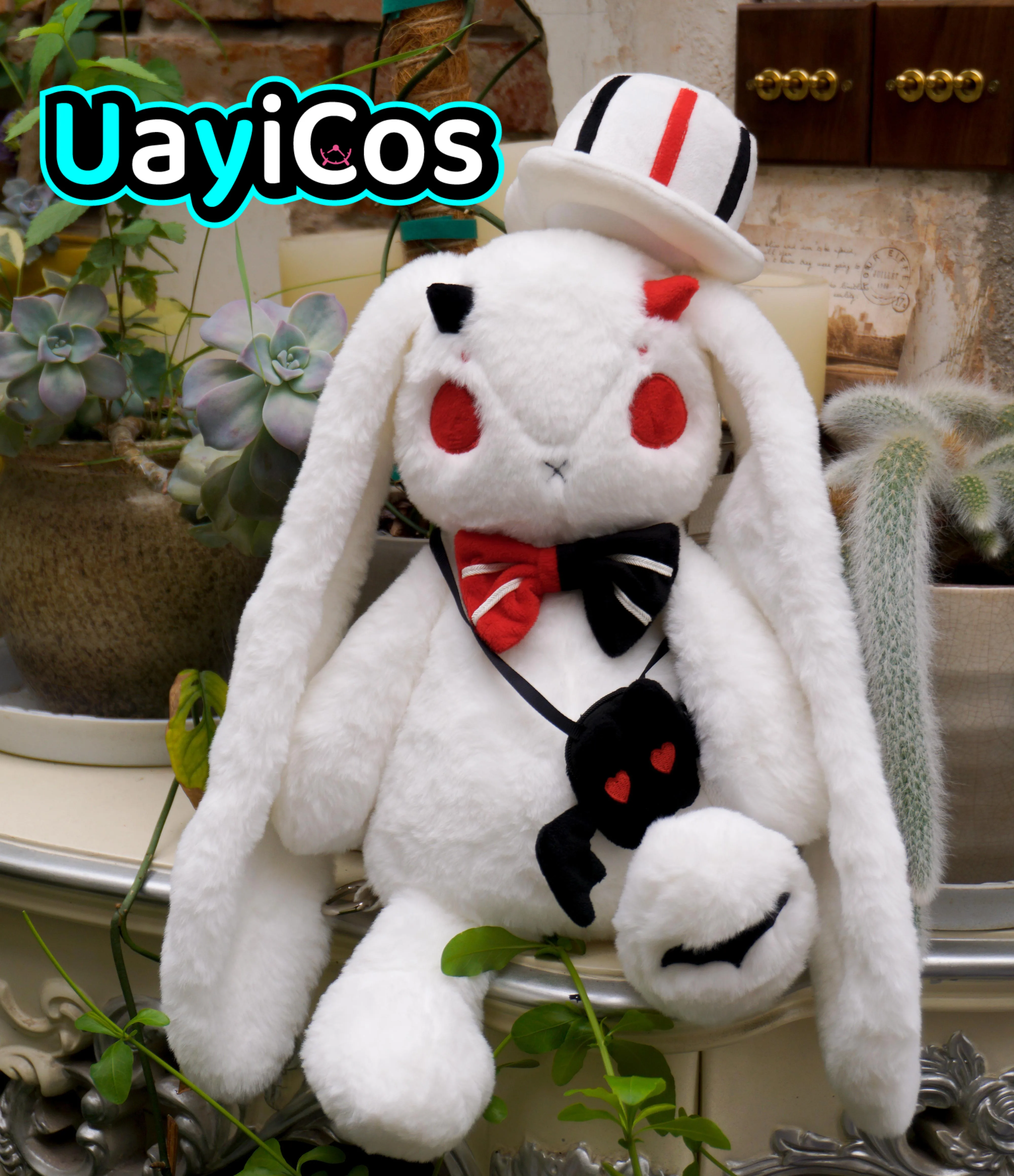In Stock 50cm Original Red Black Rabbit Little Devil Bag Doll Backpack Bag Lolita Anime Game Toy Kids Gifts Cosplay
