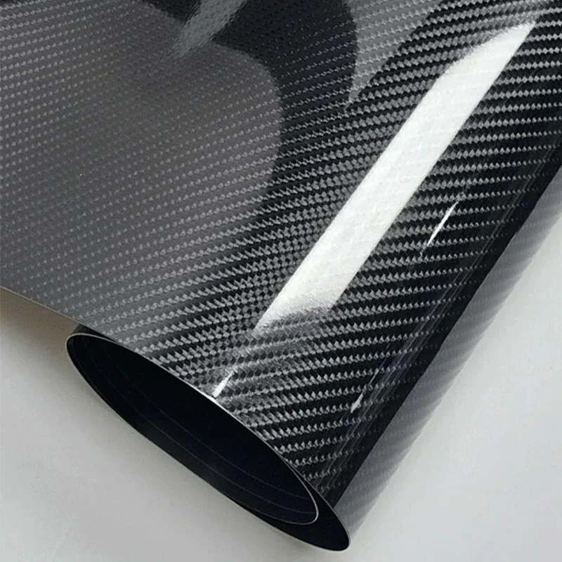 Five-year Warranty Wholesale Glossy Black Forged Carbon Fiber Vinyl Wrap Film Roll PPF Wrap Car Color Change Film Body Stickers