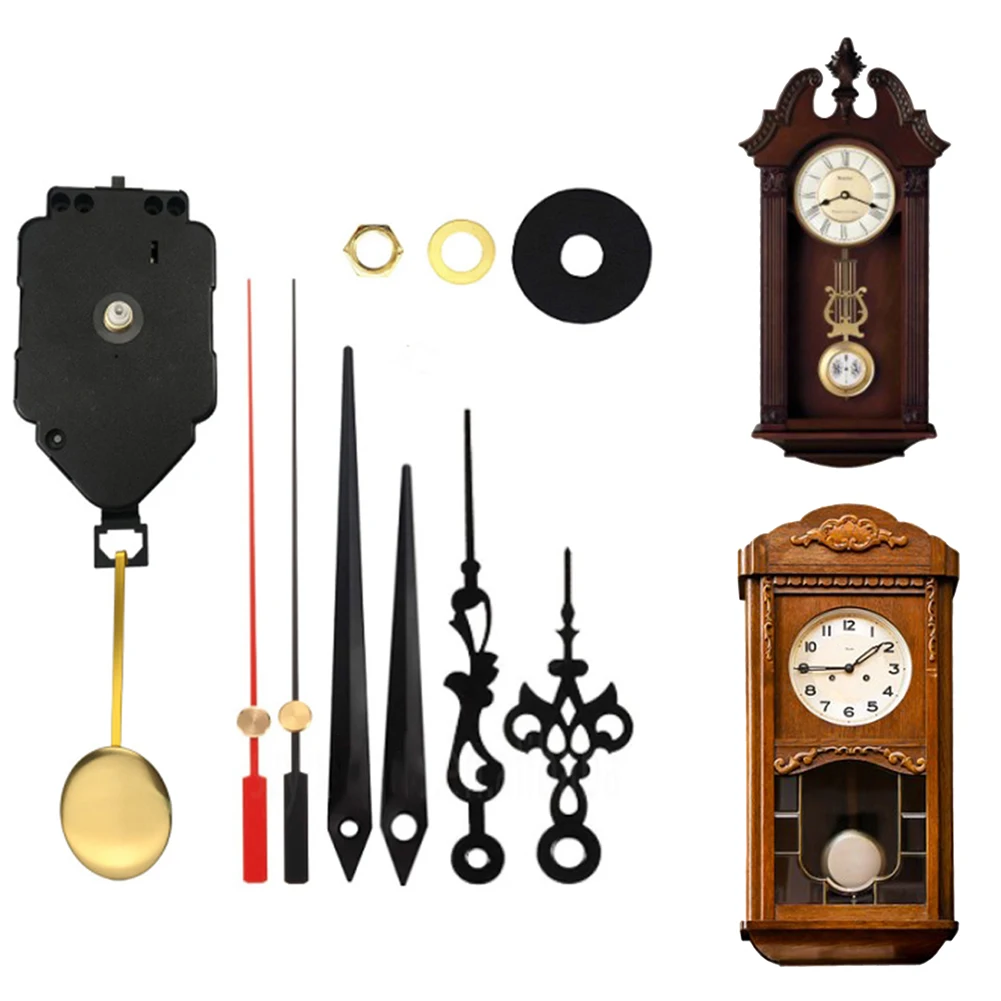 Kits Clock Movement DIY Craft Floor Clock High Quality Home Décor Melody Metal+Plastic Room Black/red Clock Chime