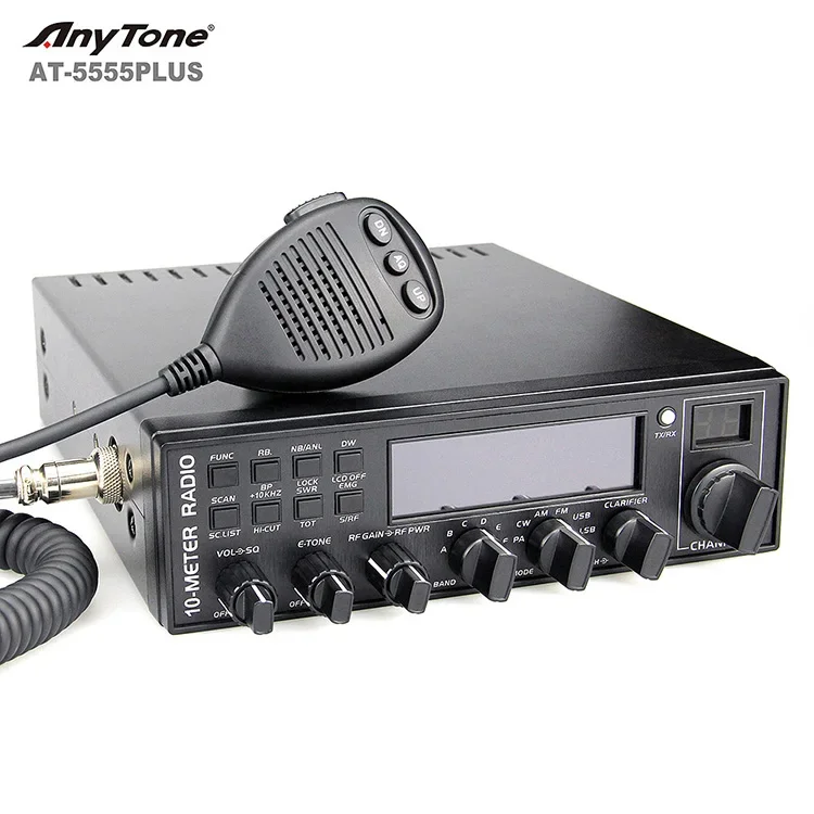 27 mhz CB Radio ANYTONE AT-5555 PLUS AM FM SSB cb radio High quality Amateur radio HF transceiver