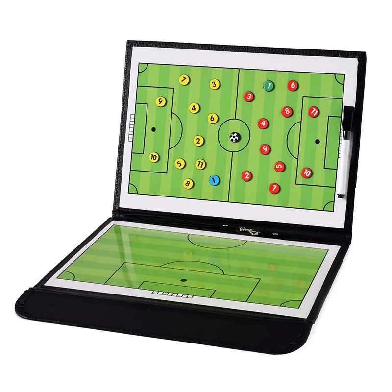 Foldable Magnetic Football Tactics Board, Lightweight, Easy-to-Carry Soccer Coaching, Coachs Game, Training Clipboard, New, 2023