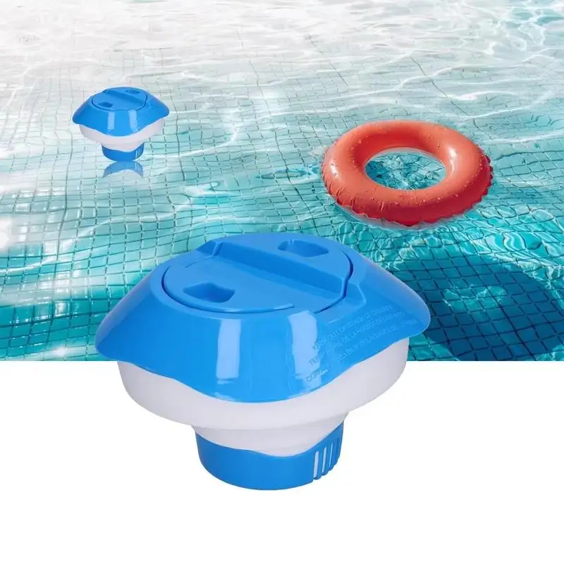 Floating Chlorine Tablet Dispenser 1Pcs Portable Dosing Device Lightweight for Travel Camping Swimming Pool Use