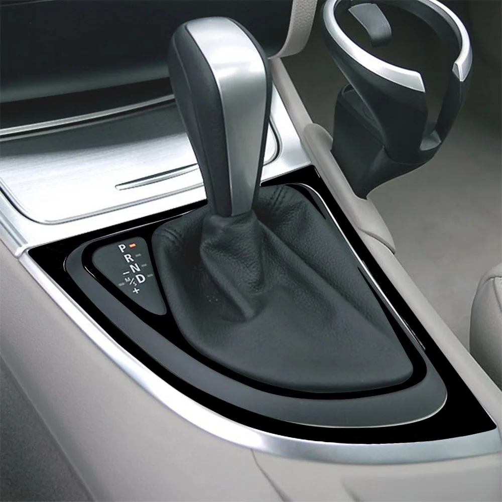 For BMW 1 Series E81 E82 E87 E88 2008-2013 Piano Black Automatic Gear Shift Frame Panel Cover Car Accessories Decoration Sticker