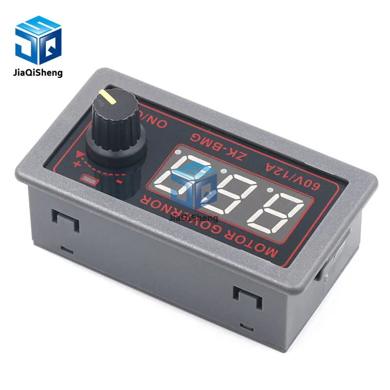 DC 9-60V 12v 24v 36V 48V 12A DC Motor Controller PWM Adjustable Speed Digital display encoder duty ratio frequency ZK-BMG