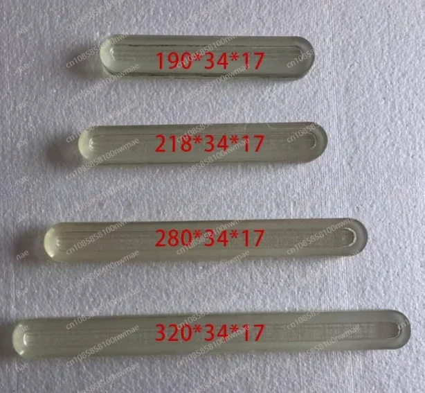 5pcs Water Level Gauge Glass Plate 218x34x17 High Borosilicate Multi-tank Boiler Liquid Level Gauge Glass with Groove