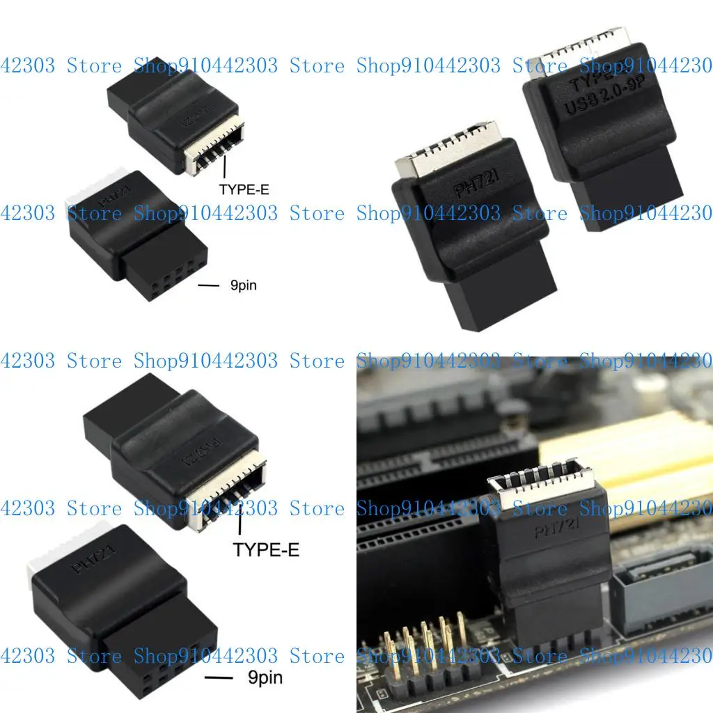 L4MD USB 2.0 ke Adaptor Header Panel Depan untuk Transfer Data Mulama PC Adapter PC