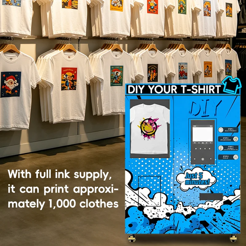 UV Flatbed Printer T-Shirt Printing Machine Automatic DIY Custom Apparel Printing Equipment for Home Studio