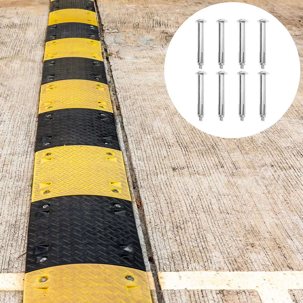 

8 Pcs Iron Expansion Anchor Bolt for Concrete Locator Parking Bump Garage Driveway Drywall Anchors Hardware