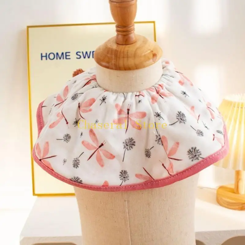 E7CE Soft Bibs Toddlers Drooling Apron Bibs Burp Cloth Strong Absorbent Feeding Bibs