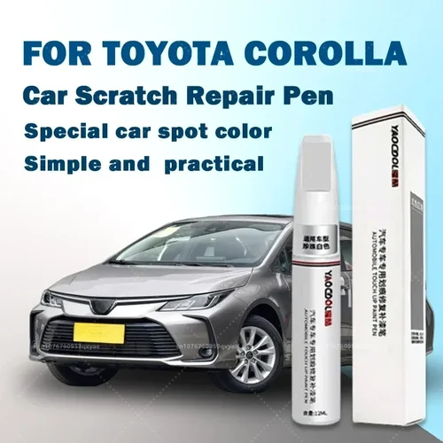 Pluma de pintura para reparación de superficies de pintura de coche, para Toyota Corolla, para aumentar el barniz brillante, herramienta de reparación de eliminación de arañazos, súper blanco