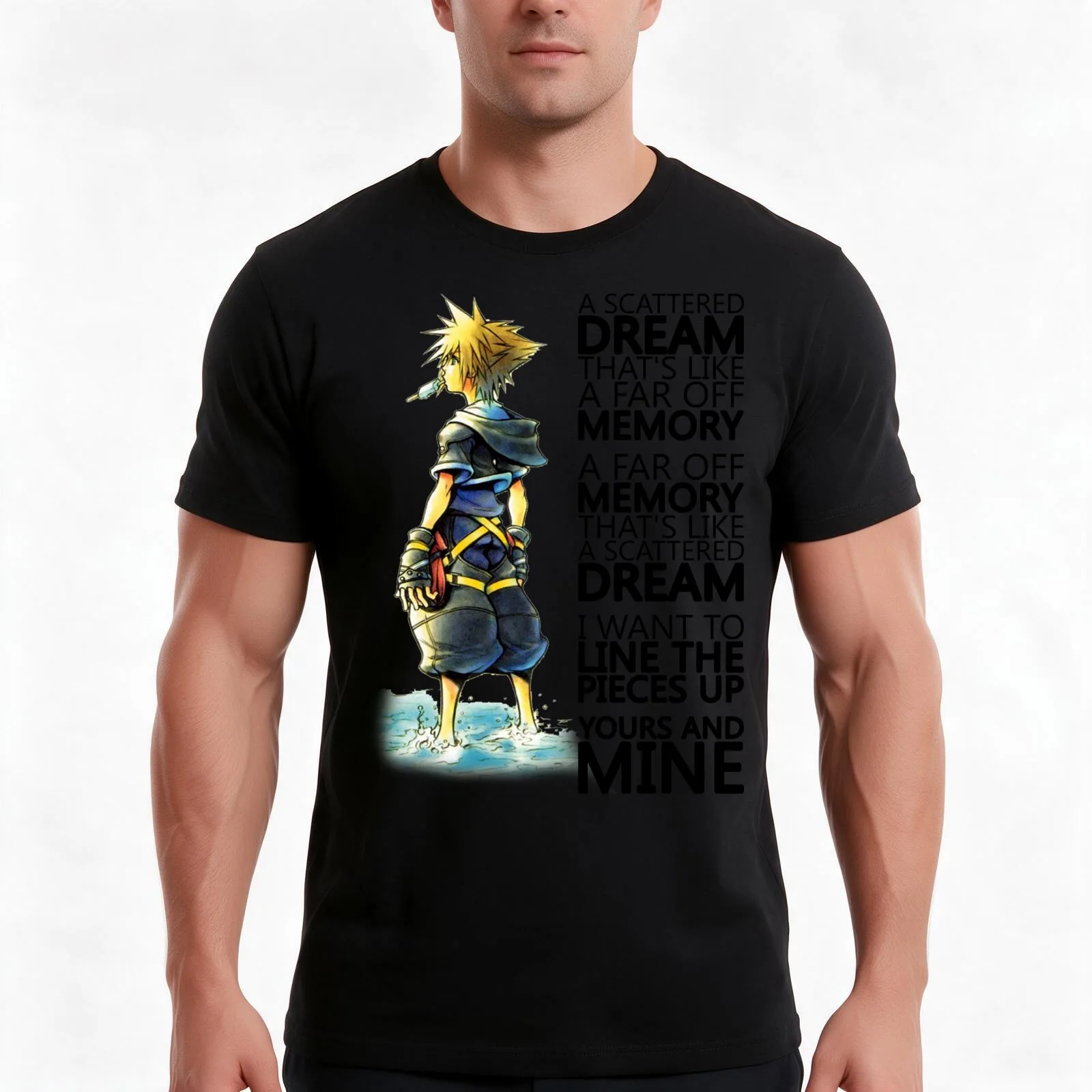 A Scattered Dream T-Shirt, Summer Casual Cotton Tee, Oversized Streetwear Tops, Vintage Graphic Print, Loose Fit Short Sleeve