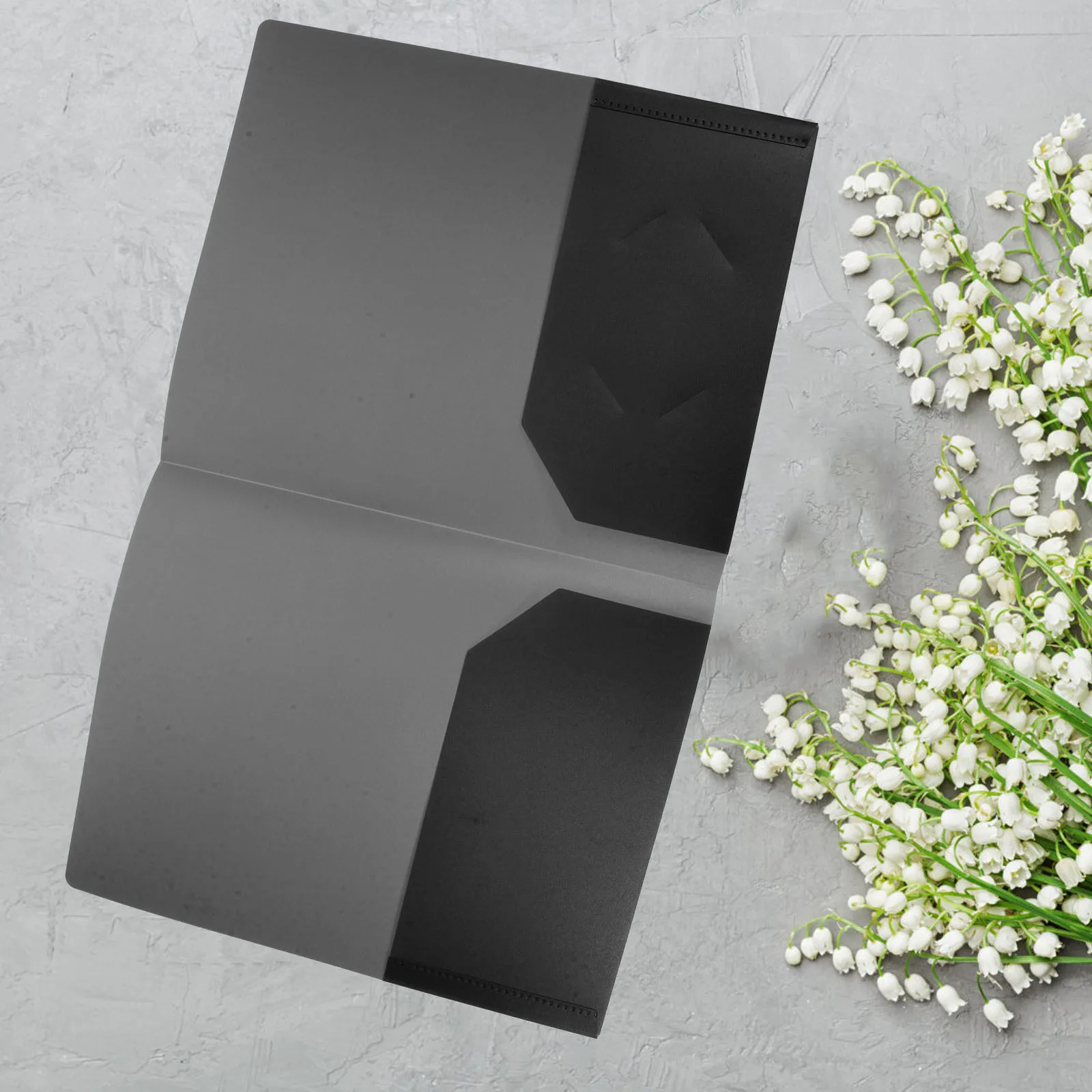 

6Pcs A4 Plastic Folder Two Pocket Folders School College Business Document Folder Organizer Heavy Duty Plastic