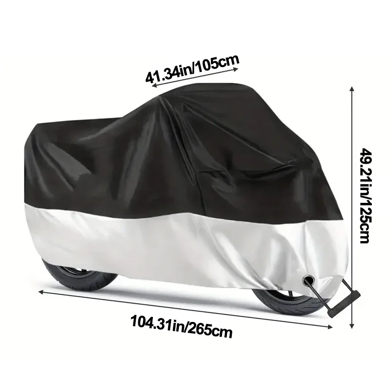 Motorcycle Bike Cover Waterdicht Alle seizoenen Stofdicht UV-beschermend Outdoor Indoor Scooter Slijtvaste stof Motorhoes