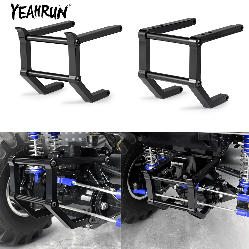 YEAHRUN Aluminum Servo Mount Bumper Front and Rear Bumper for 1/10 RC Car TAMIYA Clod buster 4×4×4 Upgrade Parts