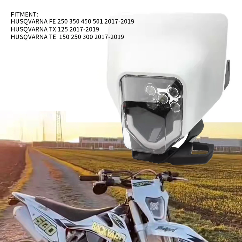 

Motorcycle Headlight LED Lamp DRL Motorbike Headlight Lamp White Light For Husqvarna FC TC FE TE TX 125 250 300 350 450 501