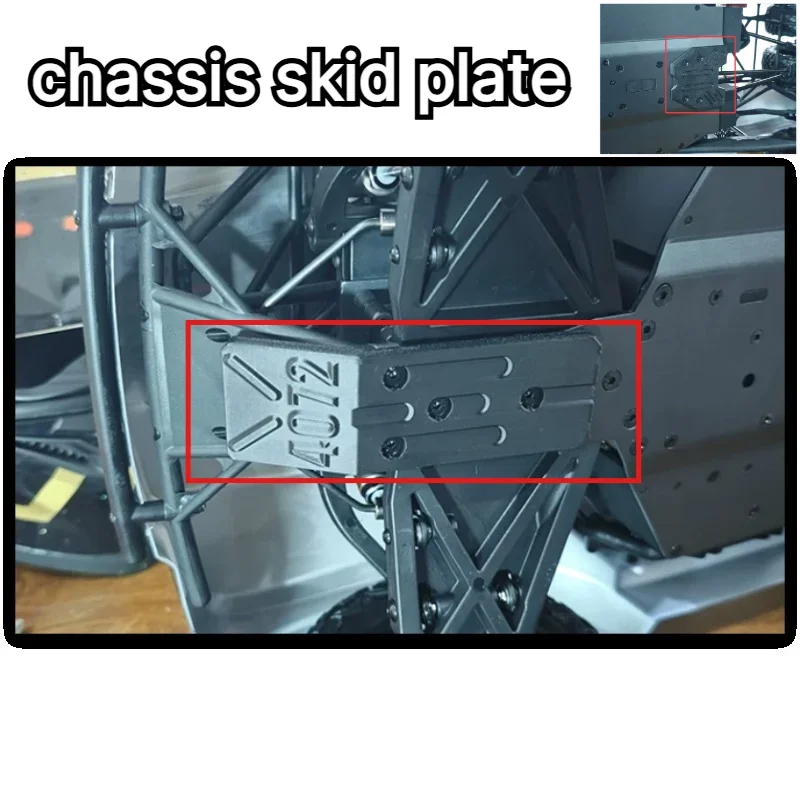 rc offroad chassis armor custom tpu cover for YK4072V4 1/7 short car anti scratch shockproof recessed screw hole hobby parts