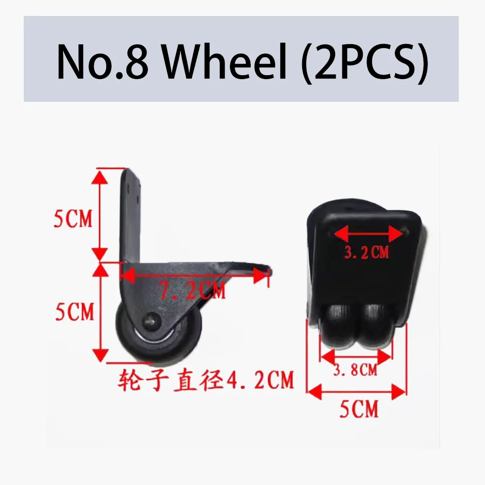 Suitcase back No.1 wheel pull rod box roller replacement directional casters suitcase for wheel unilateral wheel luggage one-way