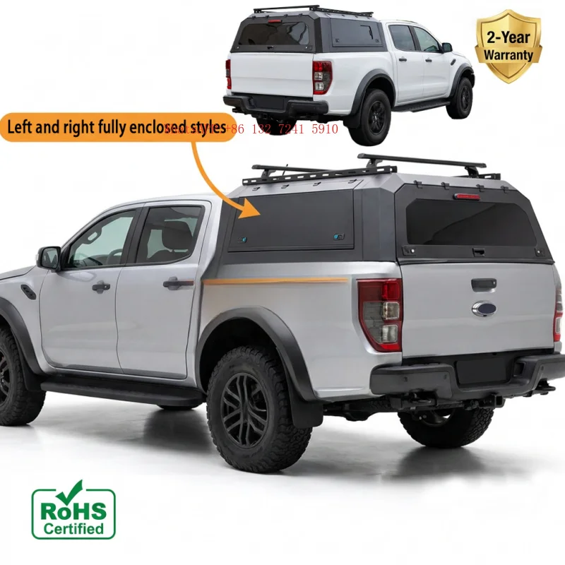 Pickup 4X4 Steel/Aluminum Alloy Waterproof Locking Hardtop Canopy Camper