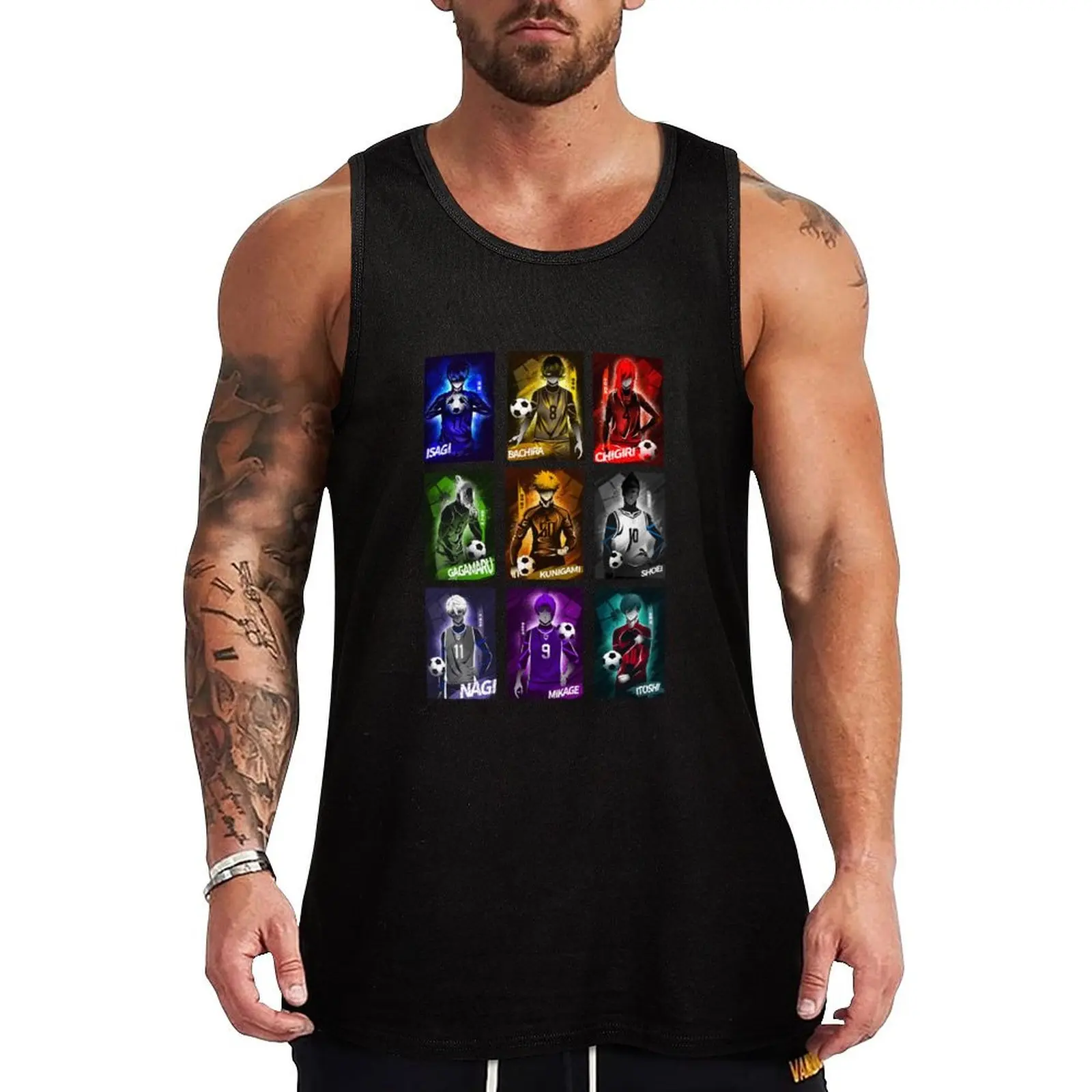 

Team of BlueLock v1 Tank Top Man summer clothes Man sleeveless shirt