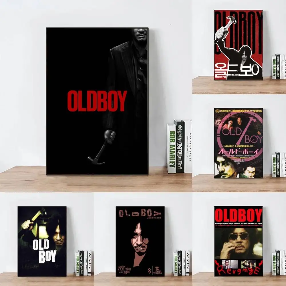 The Suspenseful Movie O-Old Boy Posters Living Room Bar Cafe Quality Canvas Vintage Style Comics Painting Art Home Wall Decor P