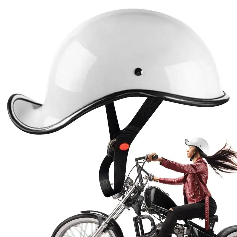 Half Gourd Helmet Electric Bike Motorcycle Helmet Outdoor Cycling EPS ABS Material Safety Vintage Hat Men Women Bicycle Caps