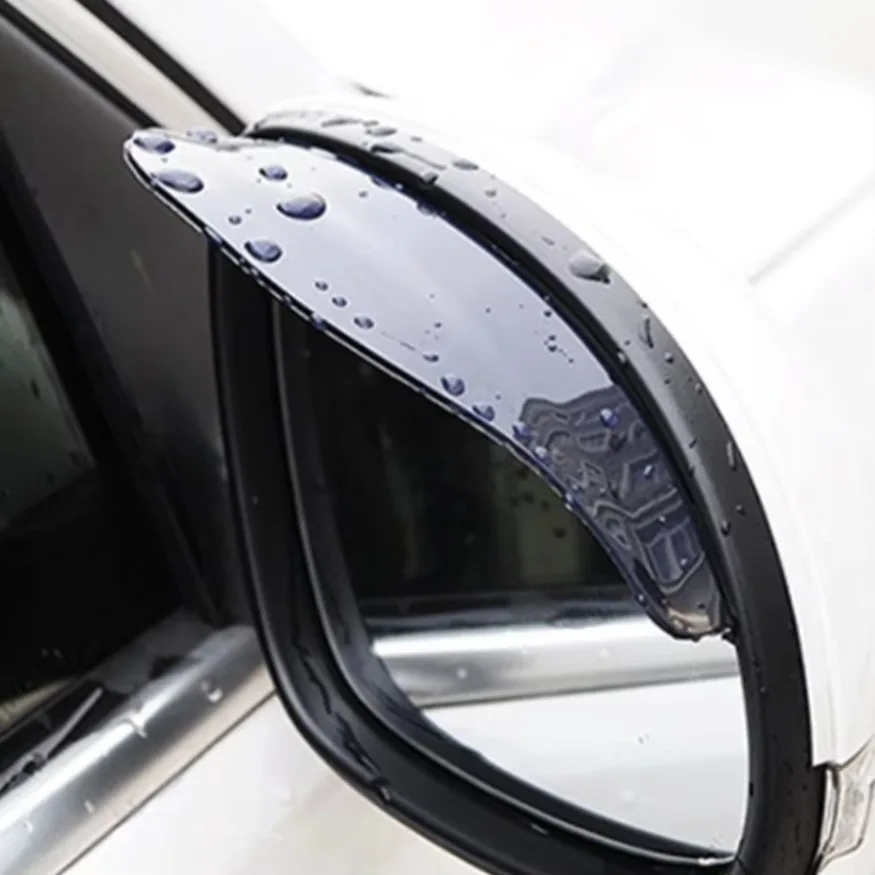 1set  Car Rearview Mirror Protector Rain Cover Sun Visor Side View Mirror Rain Eyebrow Shade Universal