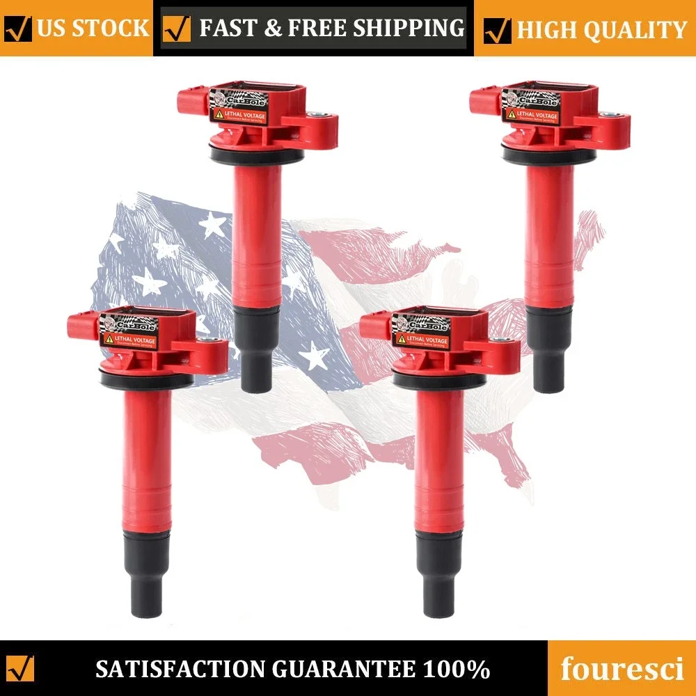 

4 упаковки катушек зажигания для Toyota Yaris Prius Echo 1NZ-FE 2NZ-FE 4 цилиндра 1,3 л 1,5 л UF316