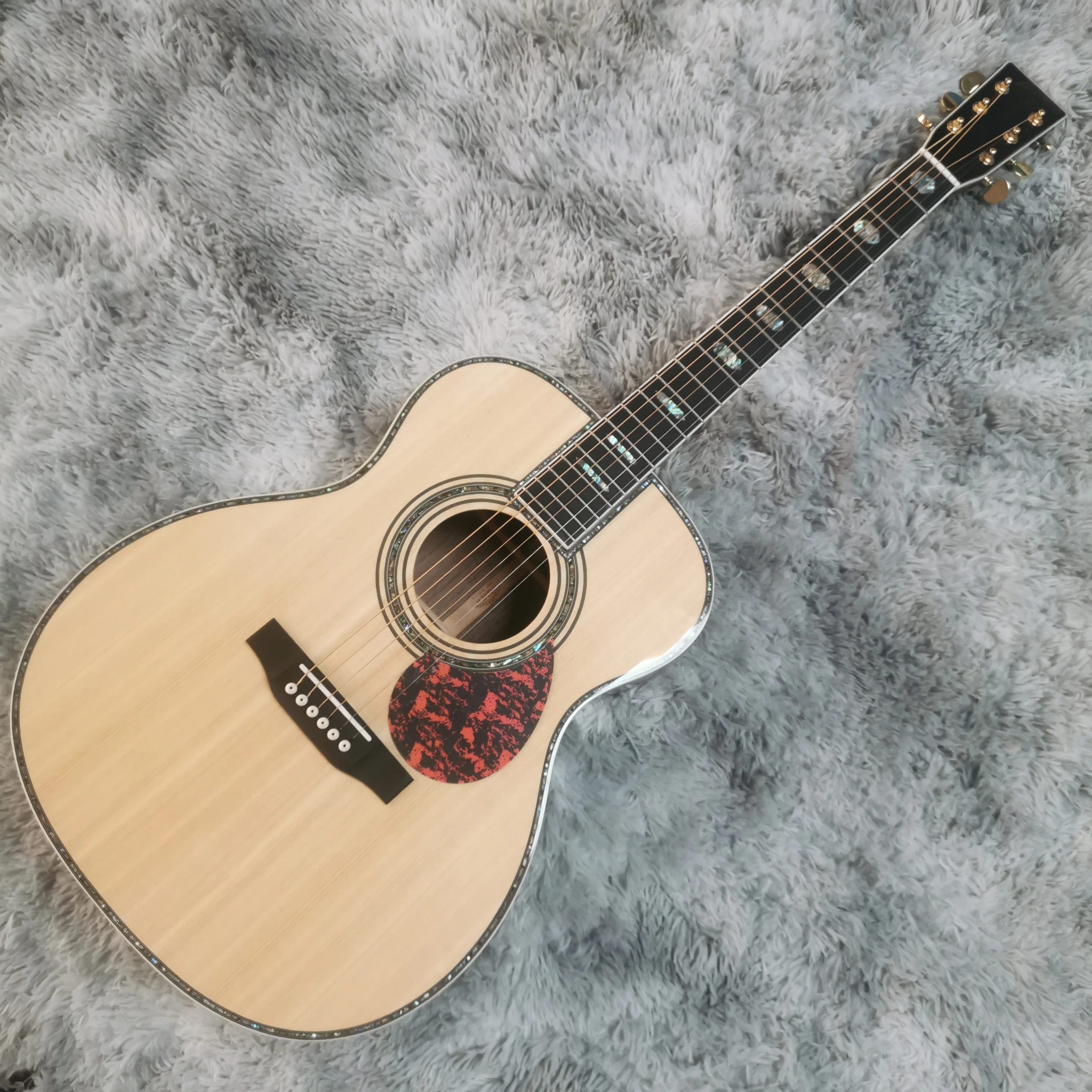 40 inch OM45 series solid wood profile, glossy acoustic acoustic acoustic guitar