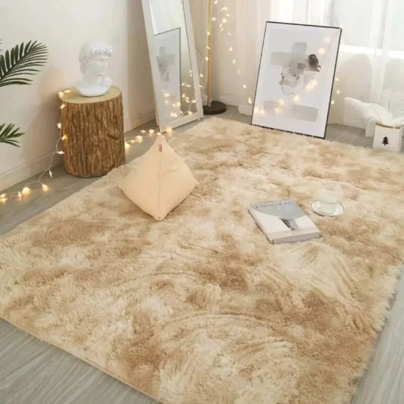 VIKAMA Silk Wool Rug Bedroom Carpet Children Carpet Prayer Rugs Living Room Rug Large Room Decoration