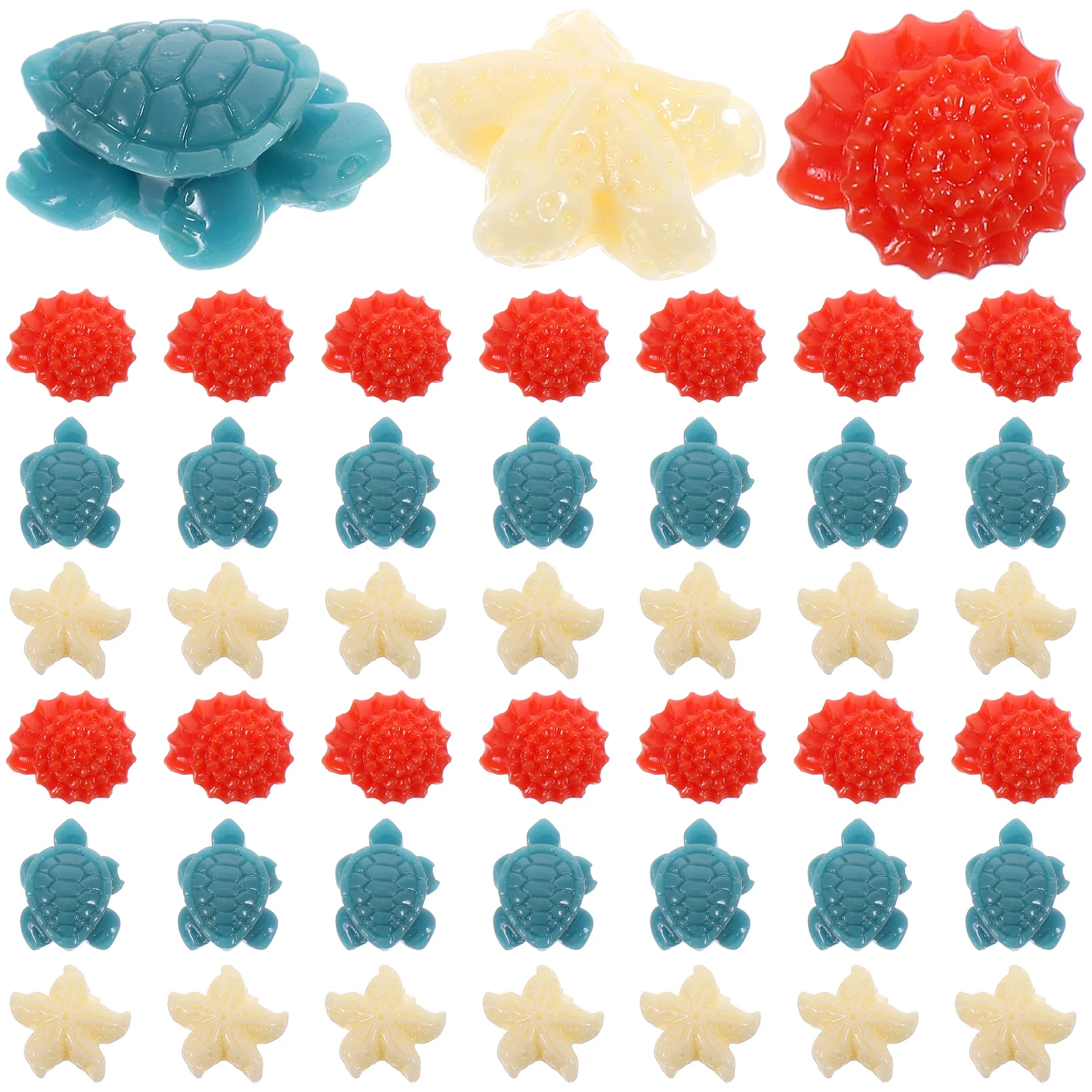 

150pcs Resin Turtle Seashell Spacer Beads for DIY Bracelet Necklace Accessories Jewelry Making Crafts Project