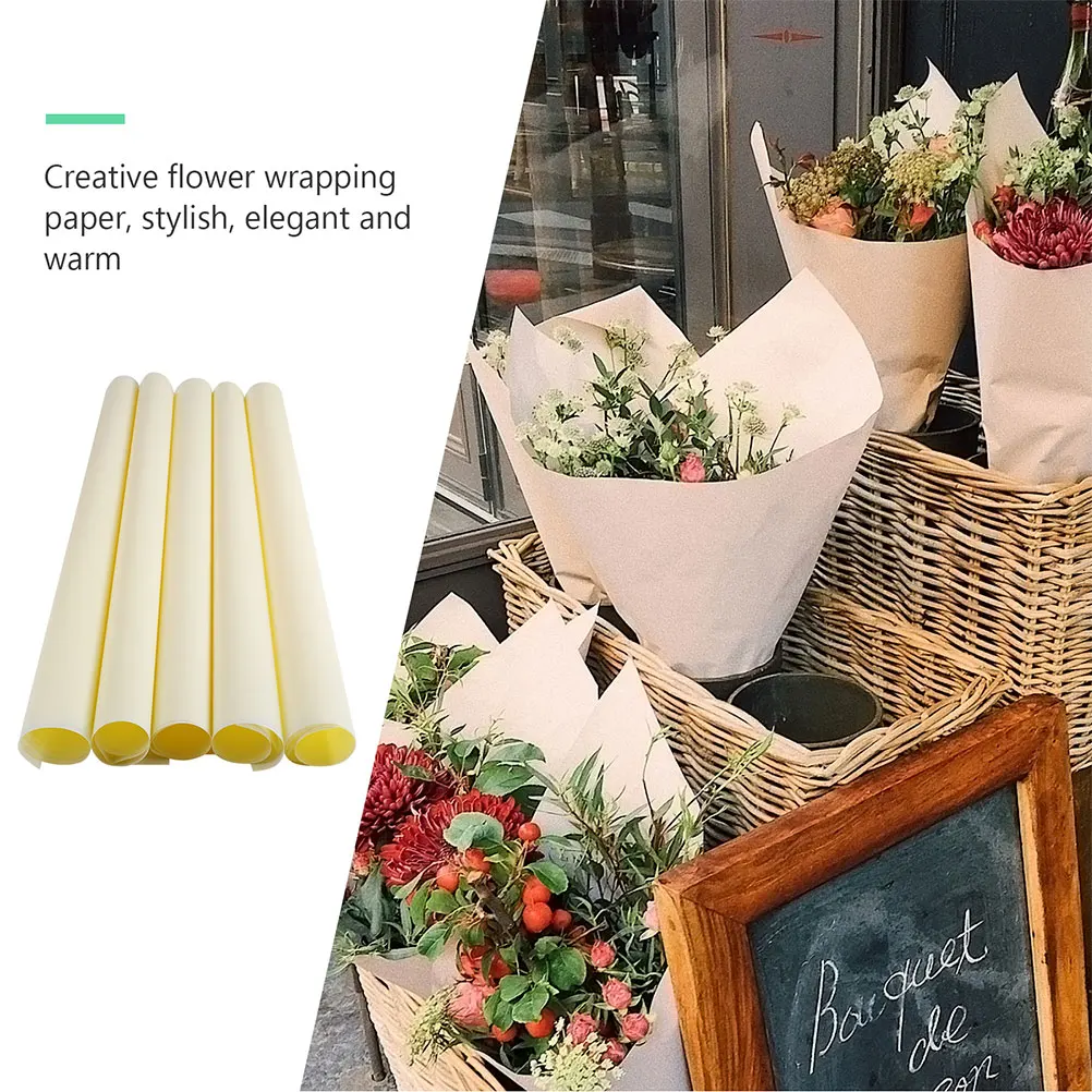 

40 Sheets Flower Wrapping Paper Tissue for Bouquet Creative DIY Craft Projects Gift Bulk Decorative Paper