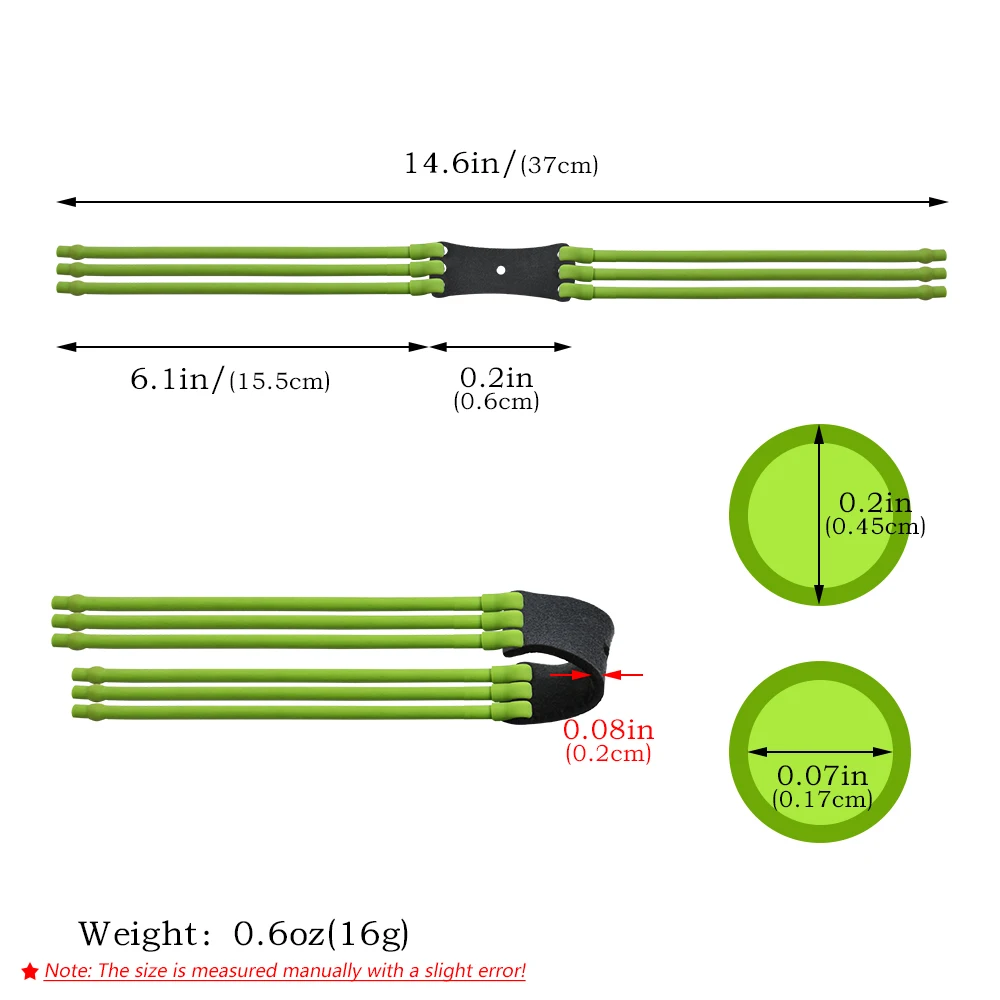 New Card Ball Rubber Bands Outdoor Slingshot Shooting Rubber Bands Hunting Recreational Toys Highly Elastic Tubular Rubber Bands